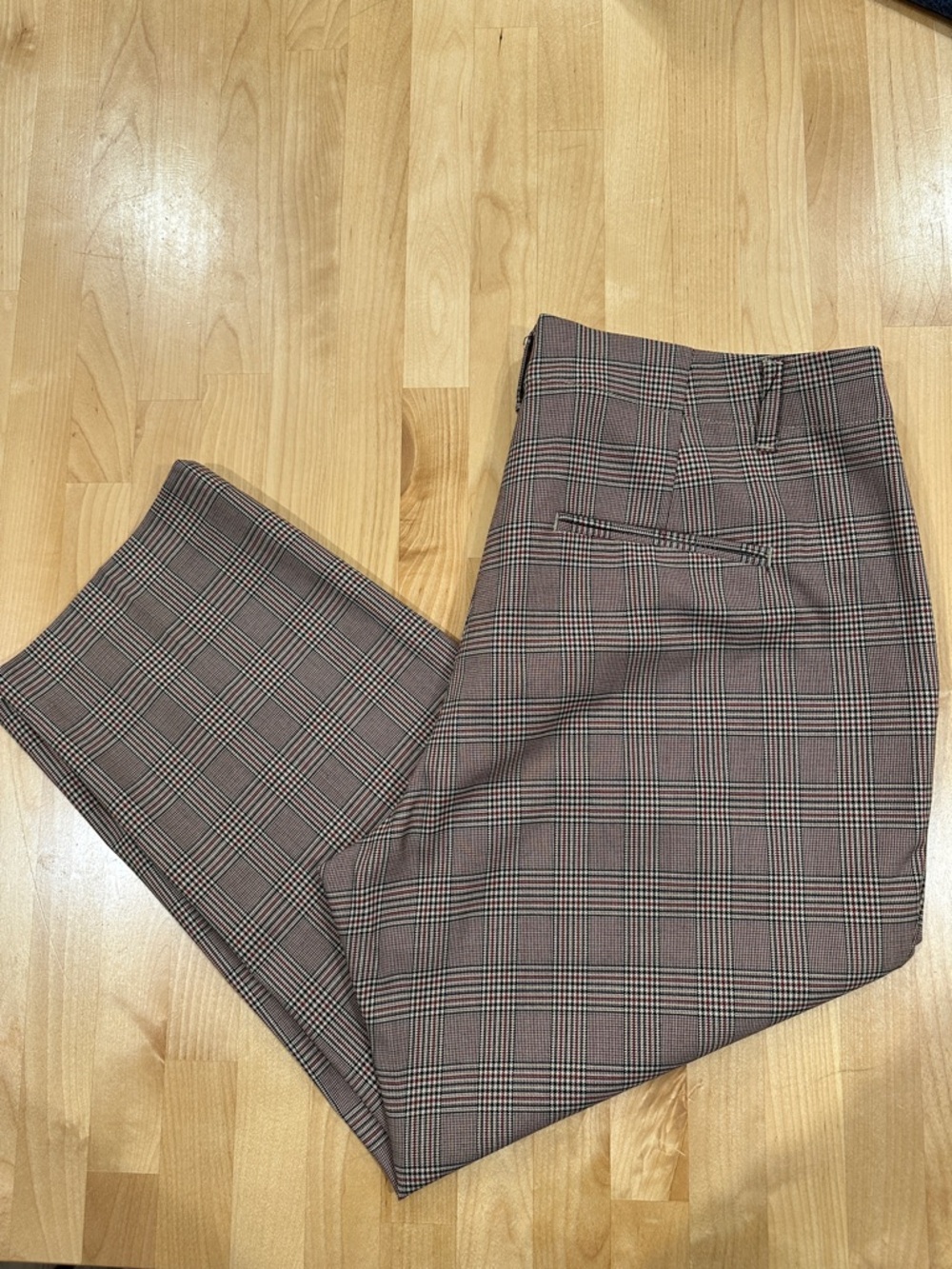 Gap Plaid Dress Pants in Brown - Classic Tailored Fit